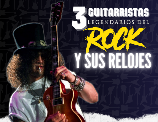 3 guitarristas legendarios del Rock y sus relojes