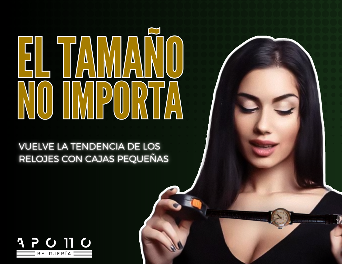 El tamaño no importa: vuelve la tendencia de los relojes de caratula pequeña.